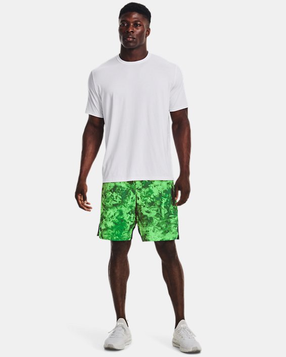 Men's UA Stretch Train Printed Shorts, Green, pdpMainDesktop image number 2